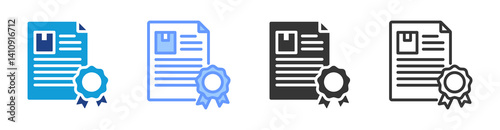 Patent icon set multiple style collection