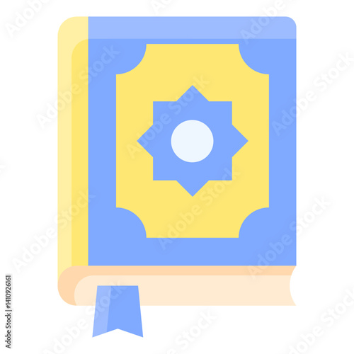 Quran open with moon
