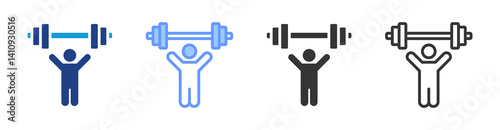 Axercise icon set multiple style collection