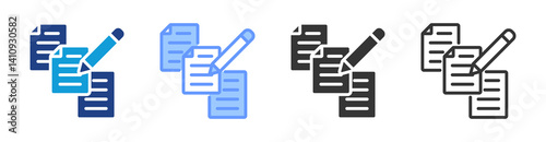 Annotation icon set multiple style collection