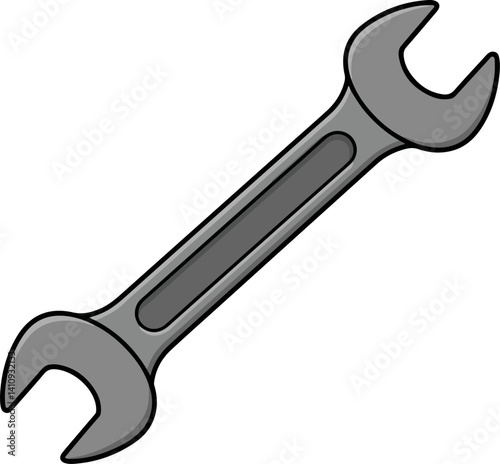 wrench isolated on white background