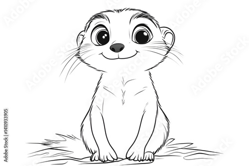 Obraz na płótnie Adorable puppy kitten sketch w salonie