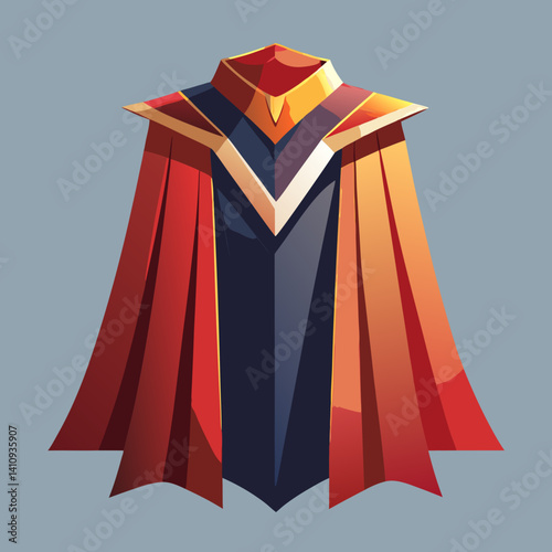 colorful illustration of a cape