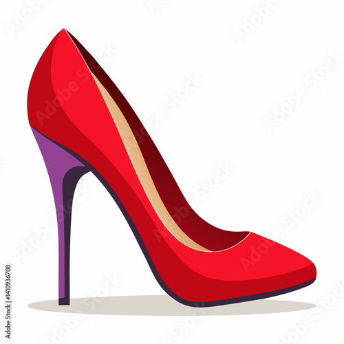 colorful illustration of a high heels