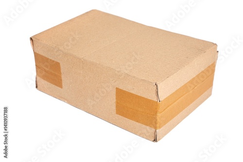 Obraz na płótnie Cardboard Box on White w salonie