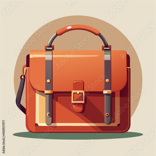 colorful illustration of a postman bag