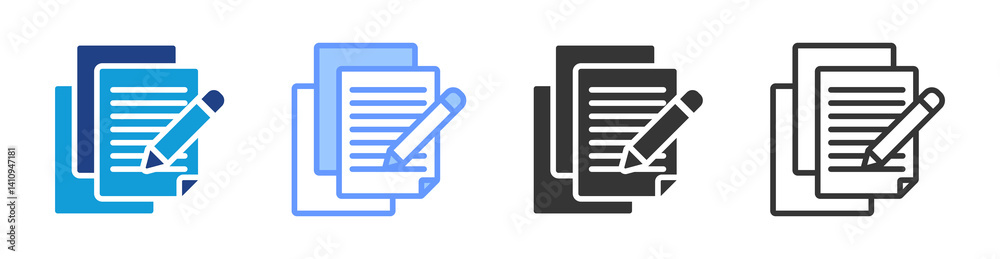 Enrollment Process icon set multiple style collection Enrollment Process icon set multiple style collection
