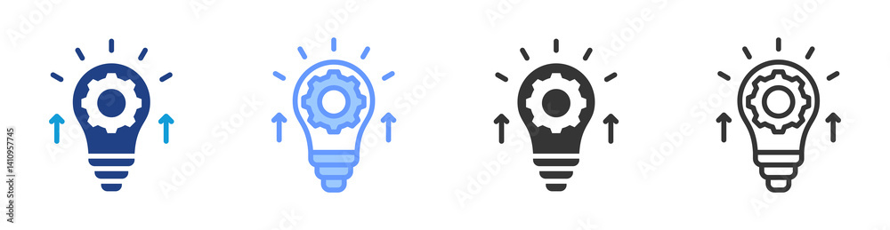 Skill Building icon set multiple style collection Skill Building icon set multiple style collection