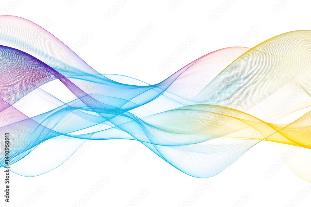 Fototapeta premium abstract gene expression visualization, colorful flowing gradients, clean design, no