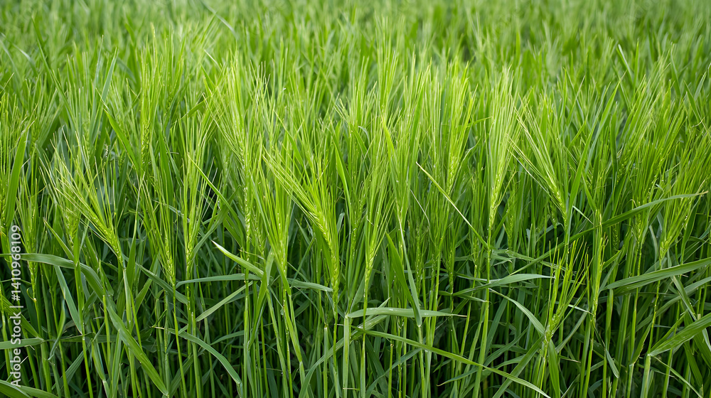 Close Up Lush Green Grass Field Close Up Lush Green Grass Field