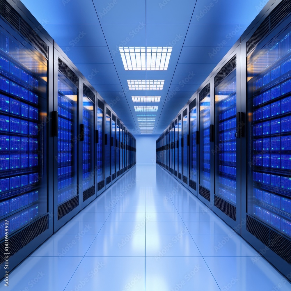 Fototapeta premium Server room in computer data center