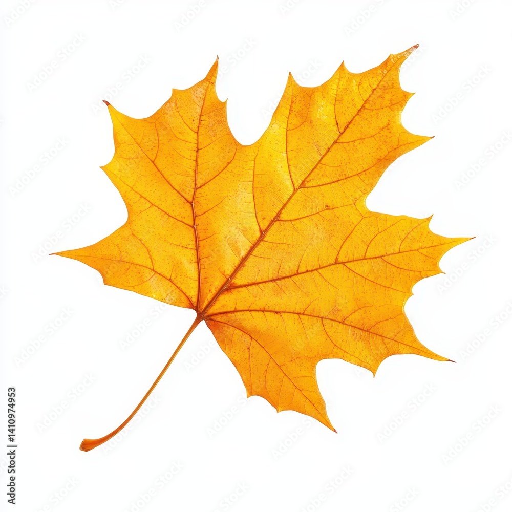 Autumn leaf on white background Autumn leaf on white background