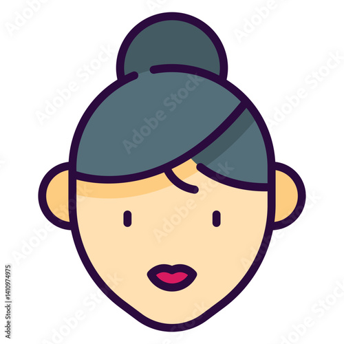 Woman Filled Icon