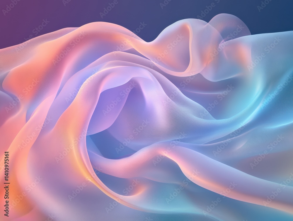 Obraz premium Abstract flowing fabric design