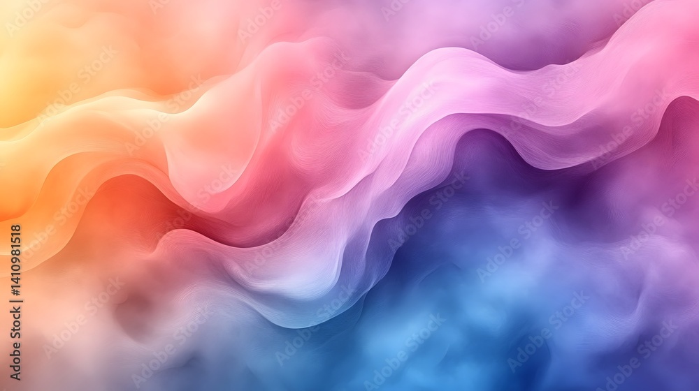 Obraz premium abstract background with a soft wave of colored liquid