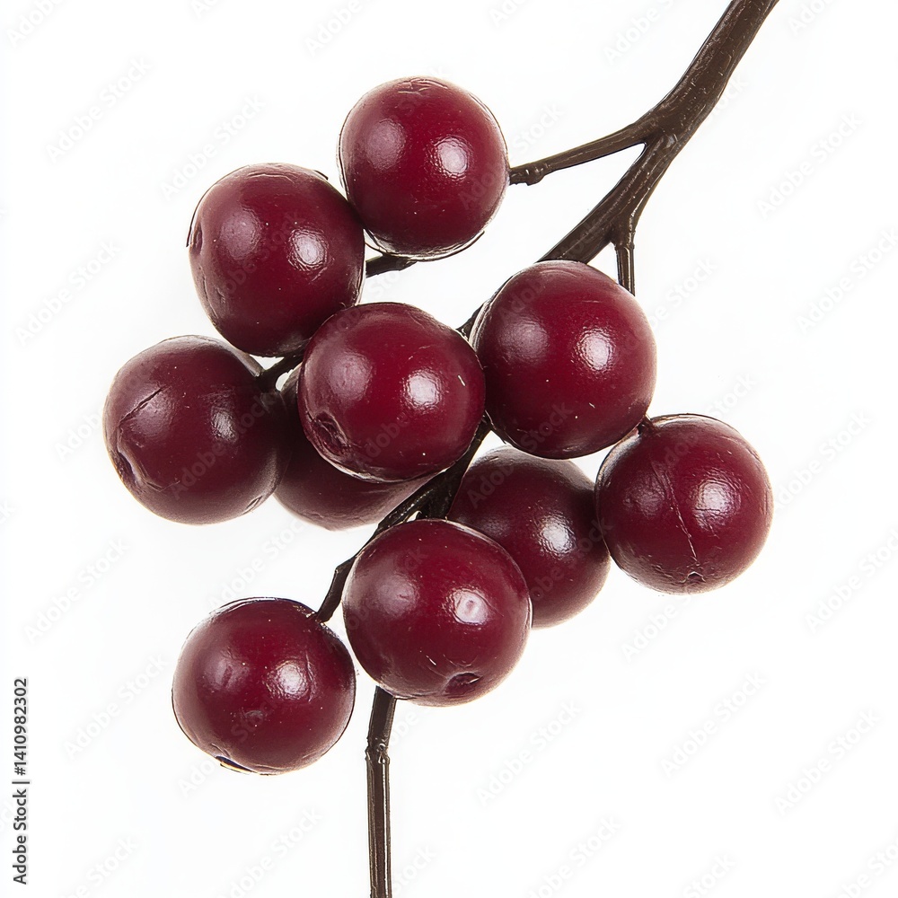 Dark Red Artificial Berries Cluster Dark Red Artificial Berries Cluster