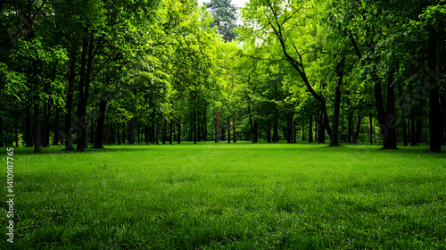 Wallpaper Mural Lush Green Forest Park Scenery Torontodigital.ca