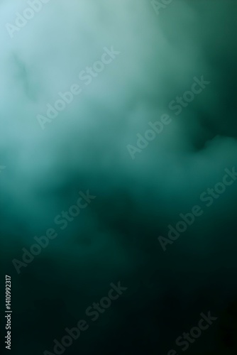Wallpaper Mural Abstract teal and dark green smoky texture background. Perfect for design projects needing a mysterious or moody atmosphere. Torontodigital.ca