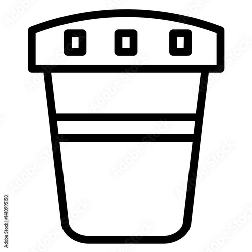 Urine Test Sample Line Icon