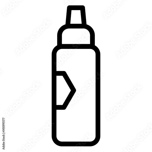 Vape Electronic Bottle Line Icon