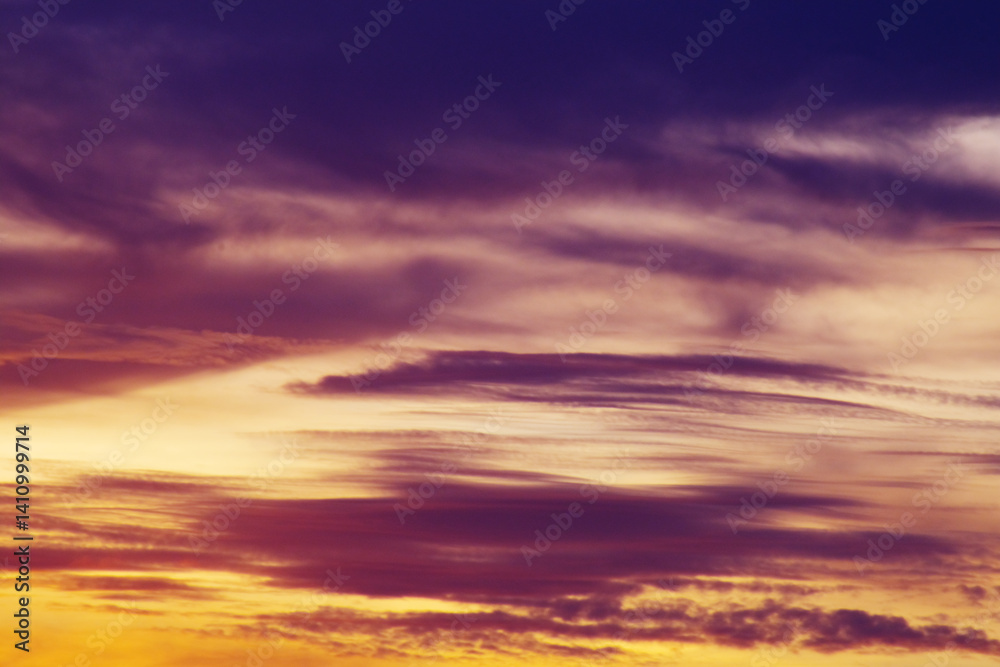 Fototapeta premium sunset in the sky