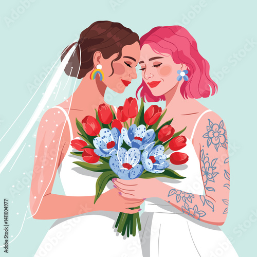 Diverse Women Embracing Unity and Strength in Feminism