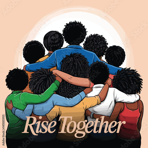 Stop Racism Equality Now Illustration