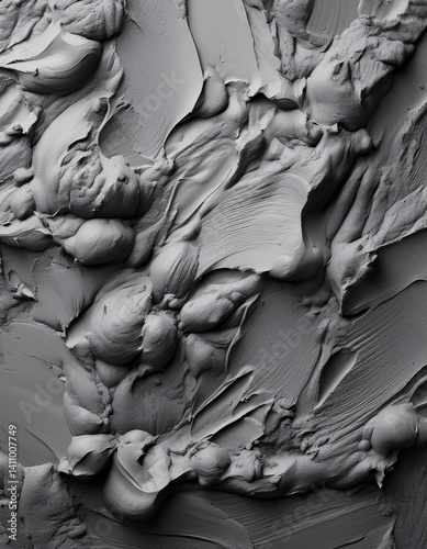 Grey modelling clay background