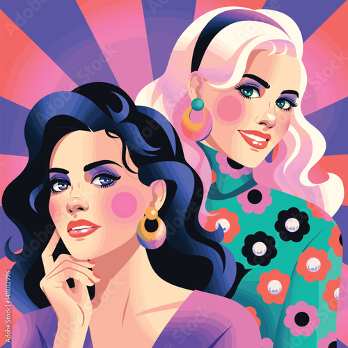 Title: Diverse Women Embracing Unity and Strength in Feminism
