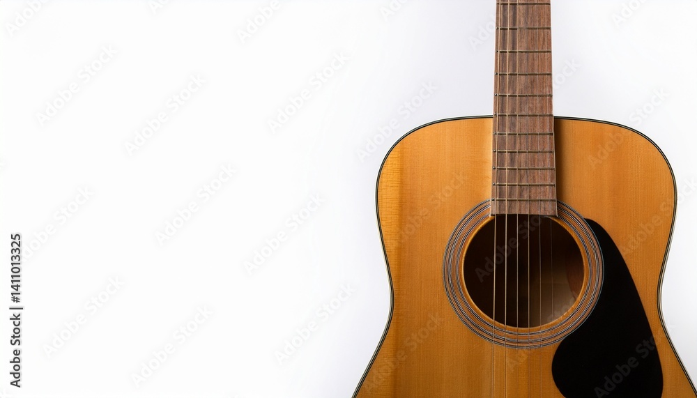 Fototapeta premium guitar, white background