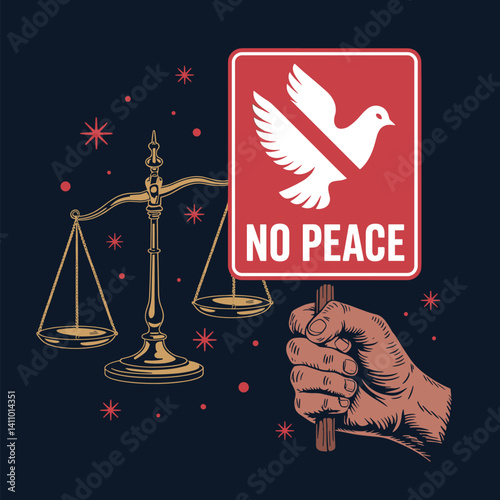 Judgment Day – Gavel and Hands Symbolizing Legal Power and Justice
