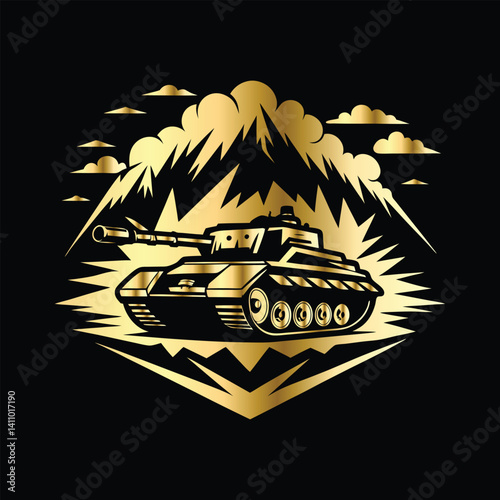 Army Logo Design Set – Combat Emblems of Military Specialists, Artillery Units, Snipers & Infantry Patrols with Weapons Like Rocket Launchers, Rifles & Machine Guns for Badges.

