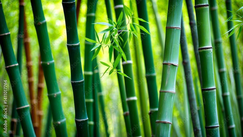 Fototapeta premium green bamboo background