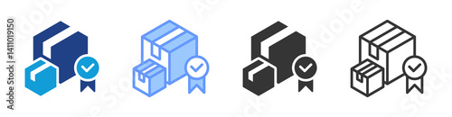 Product icon set multiple style collection