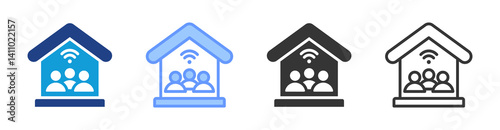 Inhouse icon set multiple style collection