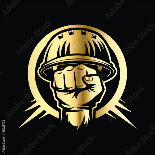 Army Logo Design Set – Combat Emblems of Military Specialists, Artillery Units, Snipers & Infantry Patrols with Weapons Like Rocket Launchers, Rifles & Machine Guns for Badges.
