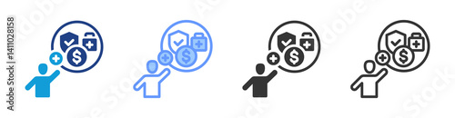 Incentives icon set multiple style collection