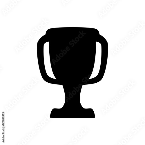 trophy icon, simple flat style, illustration, logo sign symbol pictogram template, for ui or ux isolated on white for mobile app, editable
