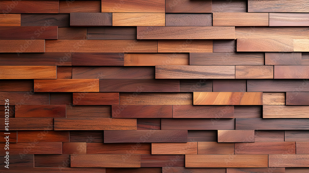 Obraz premium Abstract Wood Wall Design