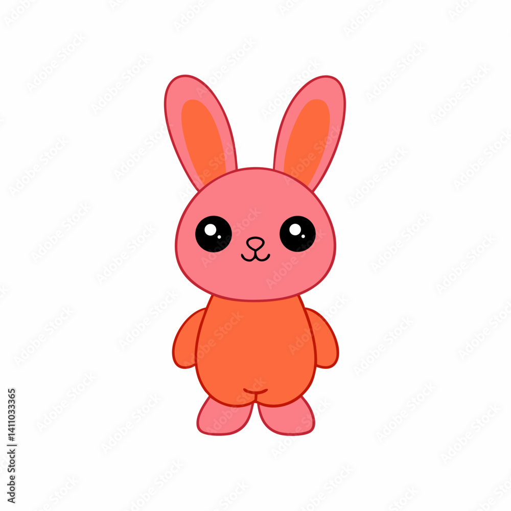cartoon characters Bunny isolated on white background cartoon characters Bunny isolated on white background