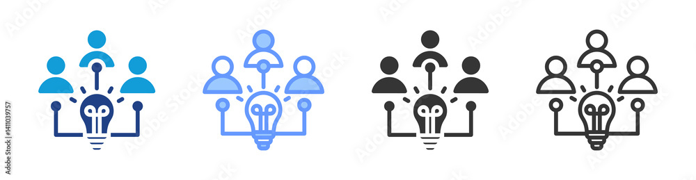Knowledge Transfer icon set multiple style collection Knowledge Transfer icon set multiple style collection