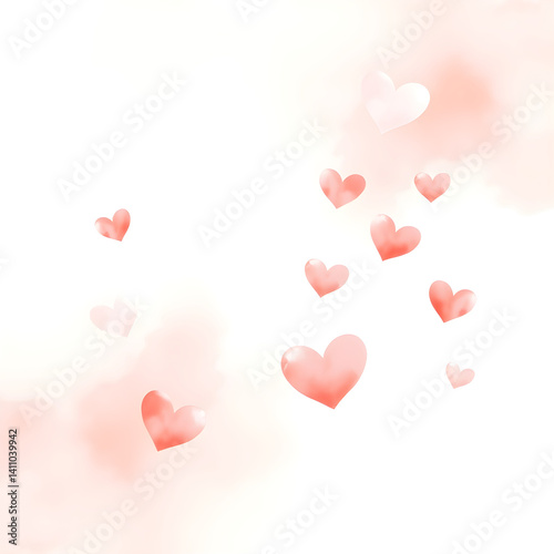 pink hearts background