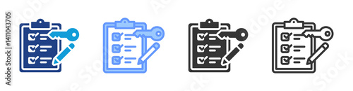 Opportunity Evaluation icon set multiple style collection