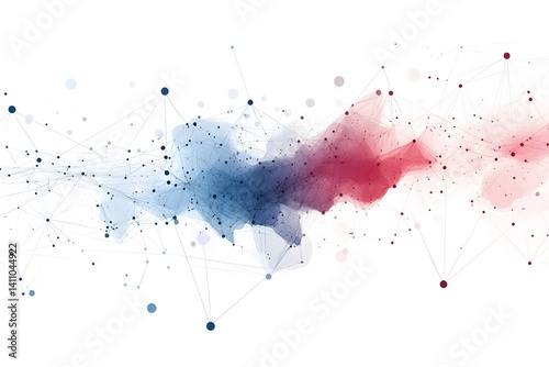 Global network connection world map , Generative AI