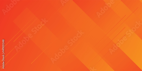 Minimal orange background vector. Abstract yellow and orange warm tone background with simple lines. For posters, banners, and landing page concept images.