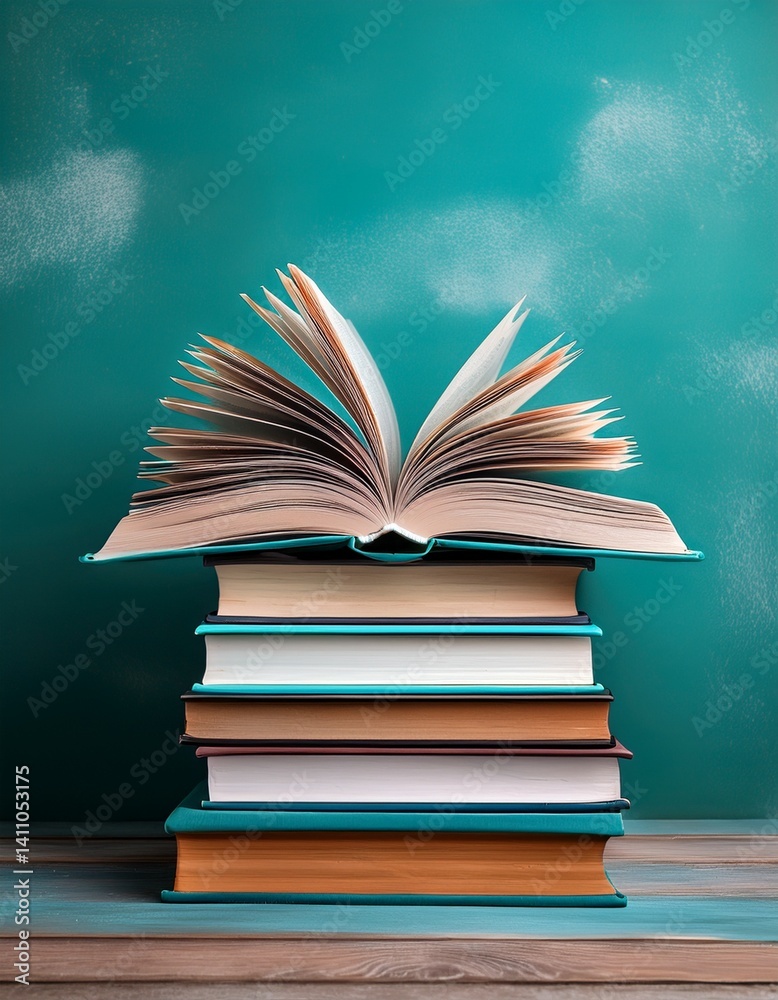 Fototapeta premium Stack of books