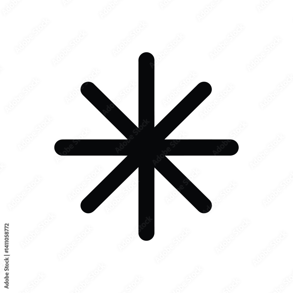 Black Round Edge Rays Element on Transparent Background Black Round Edge Rays Element on Transparent Background