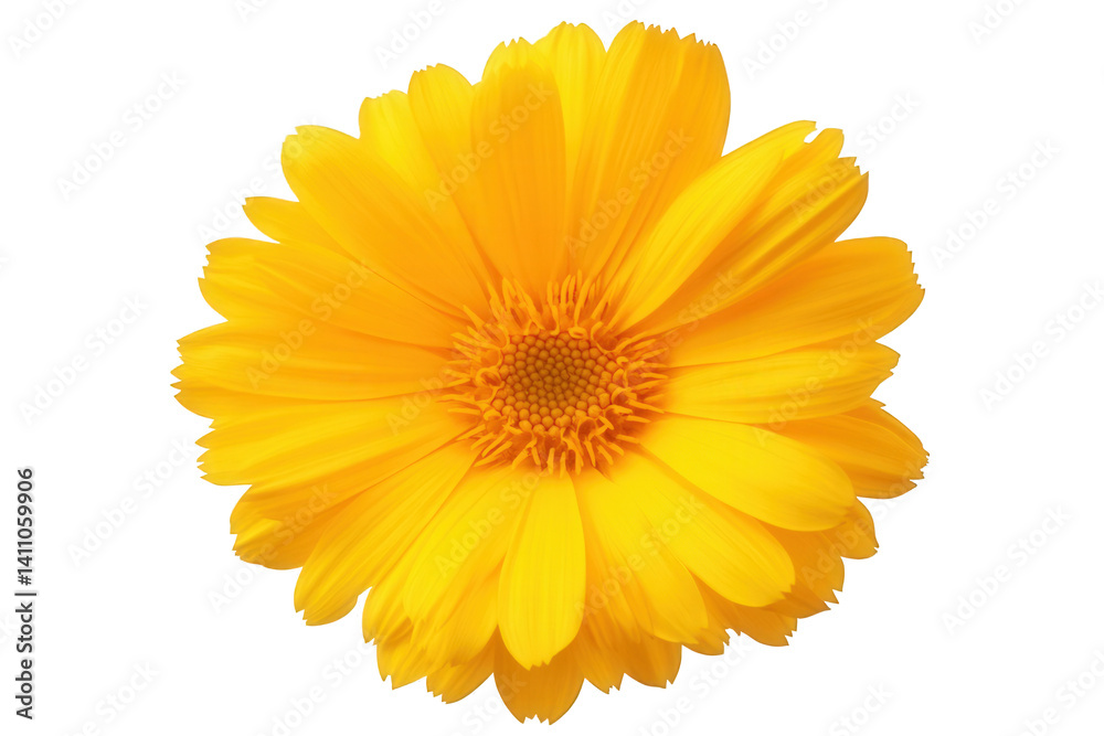 Vibrant yellow flower with numerous petals showcasing natural beauty and detail, creating a cheerful and lively appearance Vibrant yellow flower with numerous petals showcasing natural beauty and detail, creating a cheerful and lively appearance