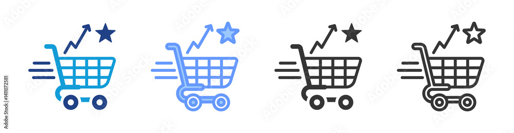 Consumer Confidence icon set multiple style collection Consumer Confidence icon set multiple style collection