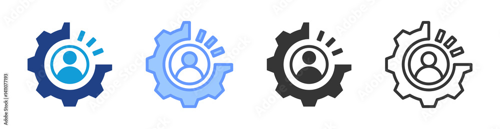 Obraz premium Utilization icon set multiple style collection